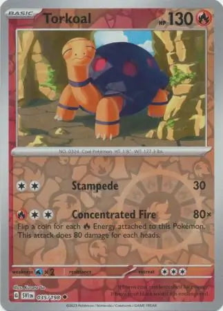 Scarlet & Violet Torkoal #35/198 reverse holo